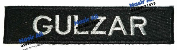 Name plate Black Silver